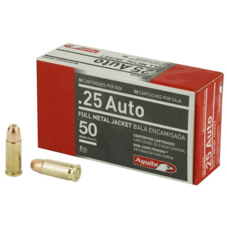 Picture of AGUILA 25ACP 50GR FMJ, 50RD BOX