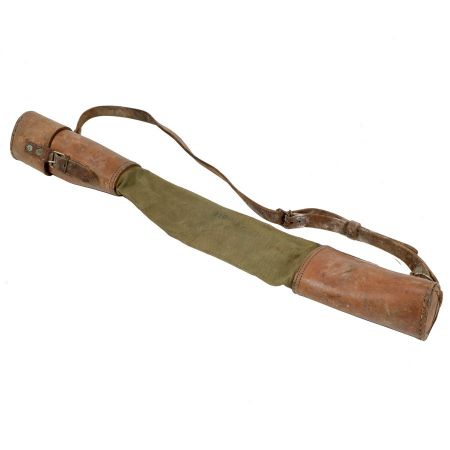 Picture of BELGIAN SURPLUS LEATHER AND CANVAS MACHINE GUN BARREL CASE