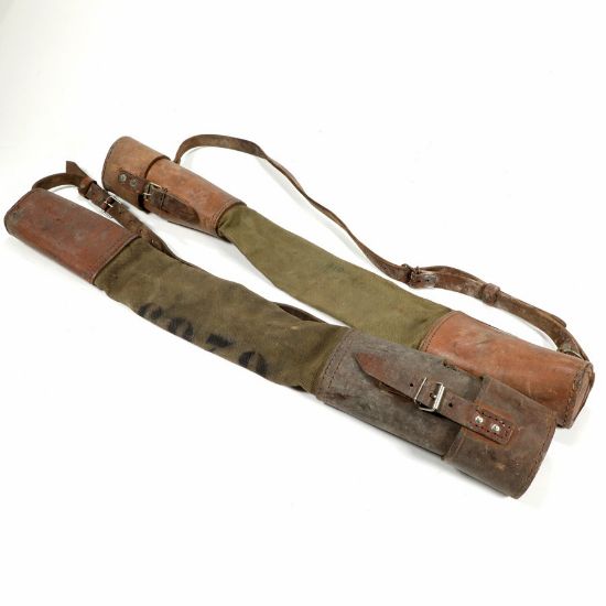 Picture of BELGIAN SURPLUS LEATHER AND CANVAS MACHINE GUN BARREL CASE