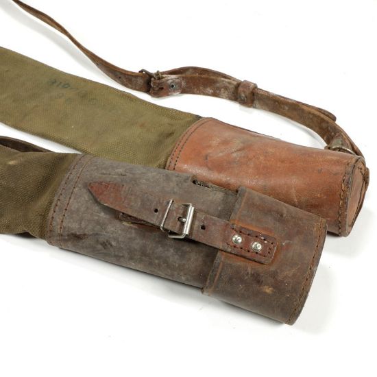 Picture of BELGIAN SURPLUS LEATHER AND CANVAS MACHINE GUN BARREL CASE