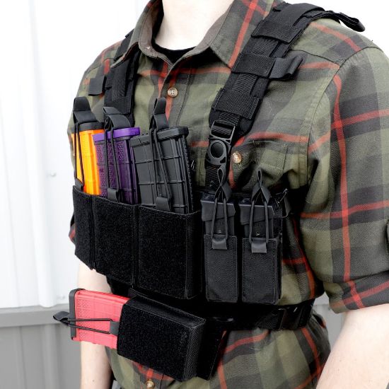 Picture of LIGHTWEIGHT CHEST RIG, BLACK