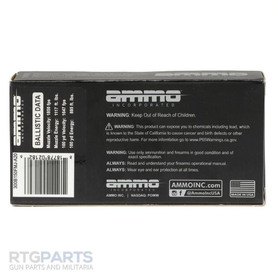 Picture of AMMO INC 300 BLACKOUT 150GR SUPERS, FMJ, 20RD BOX