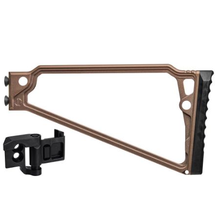Picture of JMAC CUSTOMS TS-9RP 1913 FOLDING STOCK WITH RUBBER BUTTPAD, TAN
