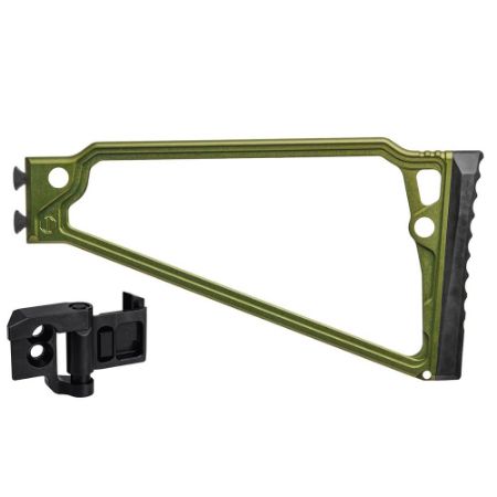 Picture of JMAC CUSTOMS TS-9RP 1913 FOLDING STOCK WITH RUBBER BUTTPAD, GREEN