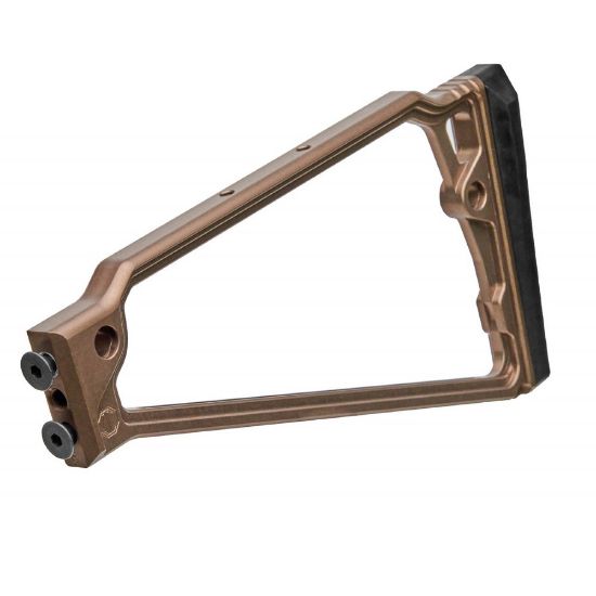 Picture of JMAC CUSTOMS TS-9RP FOLDING STOCK WITH RUBBER BUTTPAD FOR 5.5MM FOLDING AK, TAN