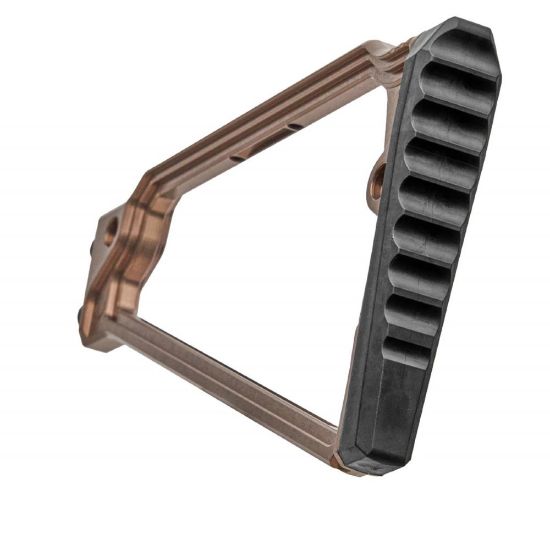 Picture of JMAC CUSTOMS TS-9RP FOLDING STOCK WITH RUBBER BUTTPAD FOR 5.5MM FOLDING AK, TAN