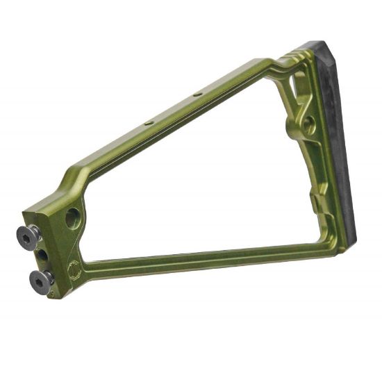 Picture of JMAC CUSTOMS TS-9RP FOLDING STOCK WITH RUBBER BUTTPAD FOR 5.5MM FOLDING AK, GREEN