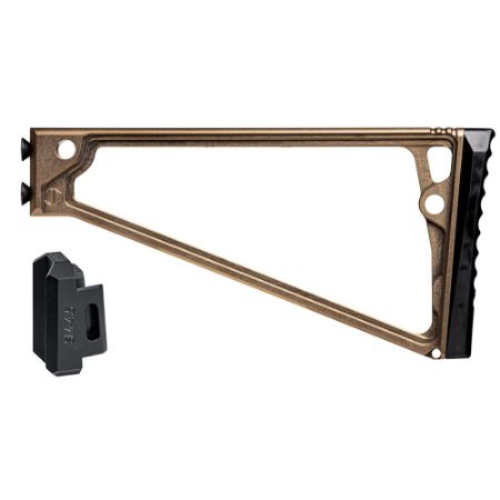 Picture of JMAC CUSTOMS TS-9P WITH RUBBER BUTTPAD FOR 4.5MM FOLDING AK, TAN