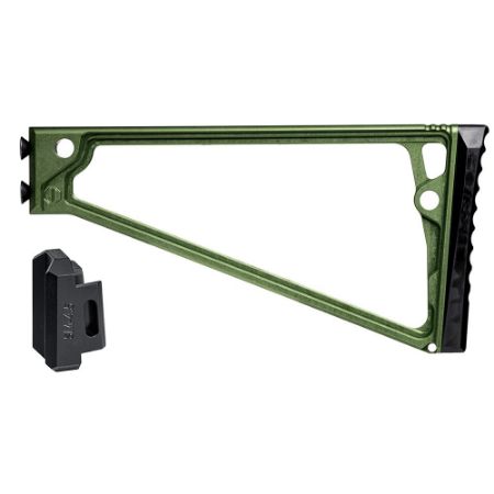 Picture of JMAC CUSTOMS TS-9P WITH RUBBER BUTTPAD FOR 4.5MM FOLDING AK, GREEN