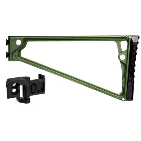 Picture of JMAC CUSTOMS TS-9P 1913 FOLDING STOCK WITH RUBBER BUTTPAD, GREEN