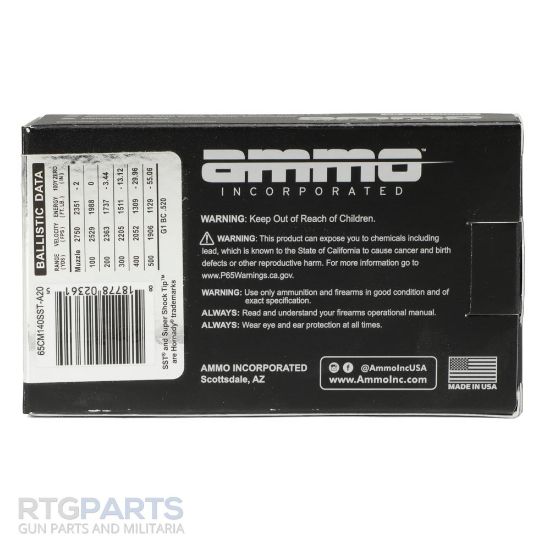 Picture of AMMO INC SIGNATURE HUNT LR 6.5 CREEDMOOR 140GR SST, 20RD BOX