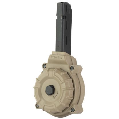 Picture of GLOCK 9MM 50RD DRUM MAG FOR MODEL 17 19 26 34, FDE