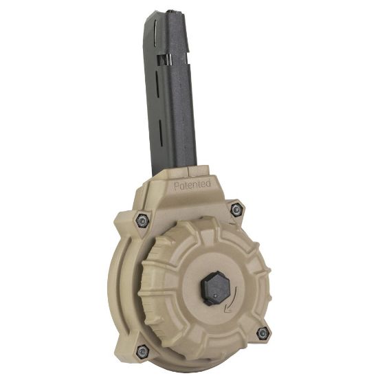 Picture of GLOCK 9MM 50RD DRUM MAG FOR MODEL 17 19 26 34, FDE