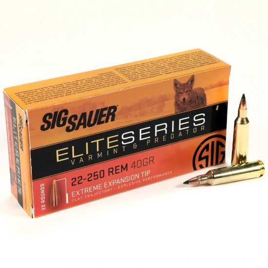 Picture of SIG SAUER 22-250 40GR VARMINT & PREDATOR, 20RD BOX