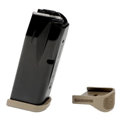 Picture of CANIK METE MC9 9MM 12RD MAGAZINE NEW, FINGER REST & FLUSH BASEPLATES, FDE