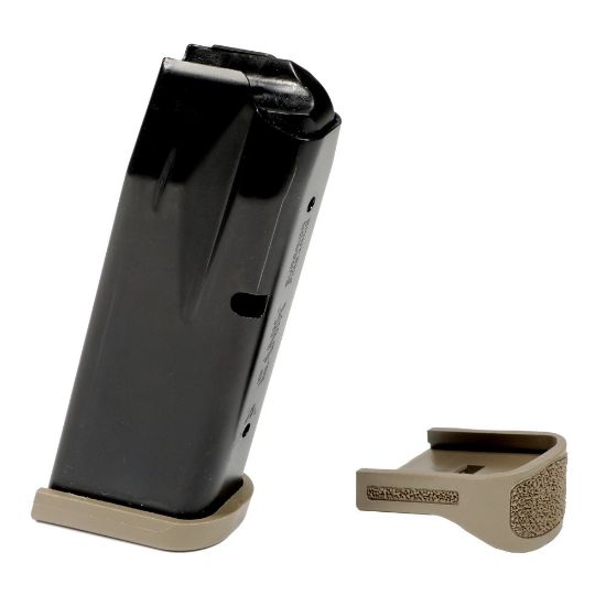 Picture of CANIK METE MC9 9MM 12RD MAGAZINE NEW, FINGER REST & FLUSH BASEPLATES, FDE