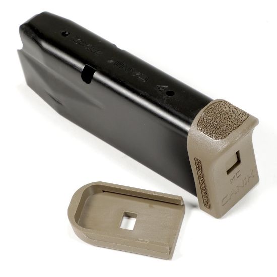 Picture of CANIK METE MC9 9MM 12RD MAGAZINE NEW, FINGER REST & FLUSH BASEPLATES, FDE