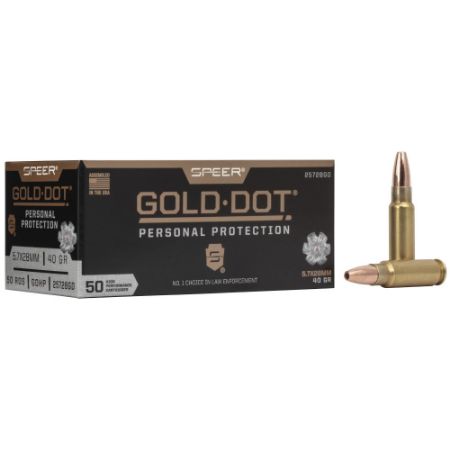 Picture of SPEER GOLD DOT 5.7X28MM 40GR GOLD DOT HOLLOW POINT, 50RD BOX