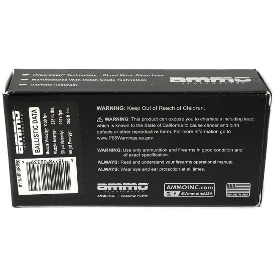Picture of AMMO INC MATCH 9MM 115GR SIERRA MATCH JHP, 50RD BOX