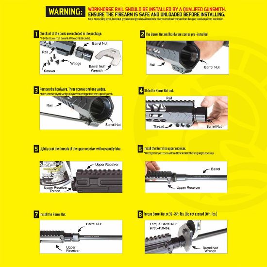 Picture of BATTLE ARMS WORKHORSE M-LOK HANDGUARD, 9.5 INCH 
