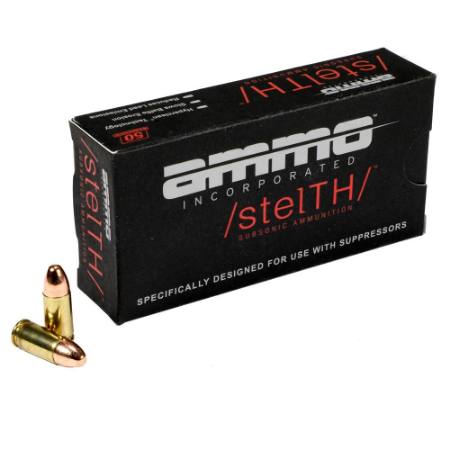 Picture of AMMO INC STELTH 9MM 147GR TMC, SUB-SONIC, 50RD BOX