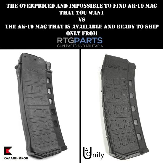 Picture of AK19 AK556 30RD 5.56x45MM MAGAZINE, FITS BULGARIAN & YUGO SPEC, AC-UNITY