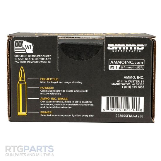 Picture of 200RD RANGE PACK AMMO INC M193 223 REMINGTON 55 GRAIN FMJ
