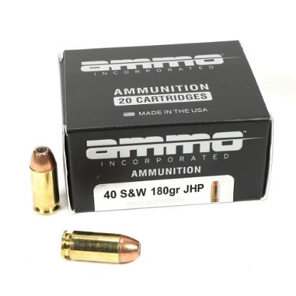 Picture of AMMO INC 40S&W 180GR JHP, 20RD BOX