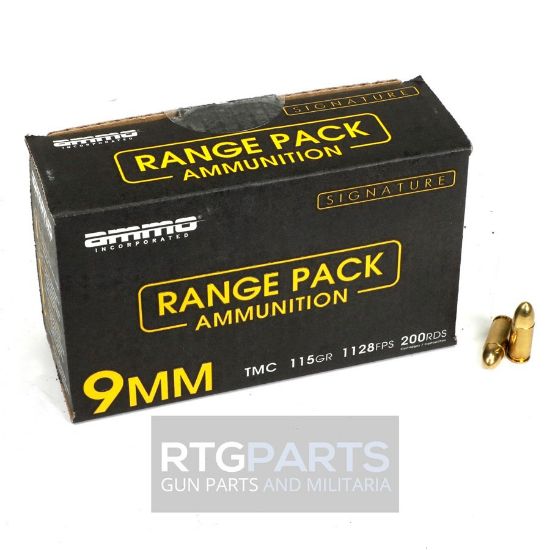 Picture of 200RD RANGE PACK AMMO INC SIGNATURE 9MM 115GR TMC