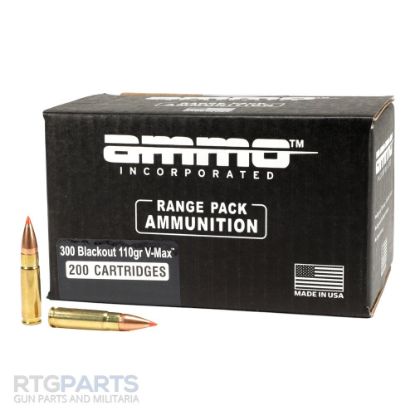 Picture of 200RD RANGE PACK AMMO INC MATCH 300 BLACKOUT 110GR V-MAX