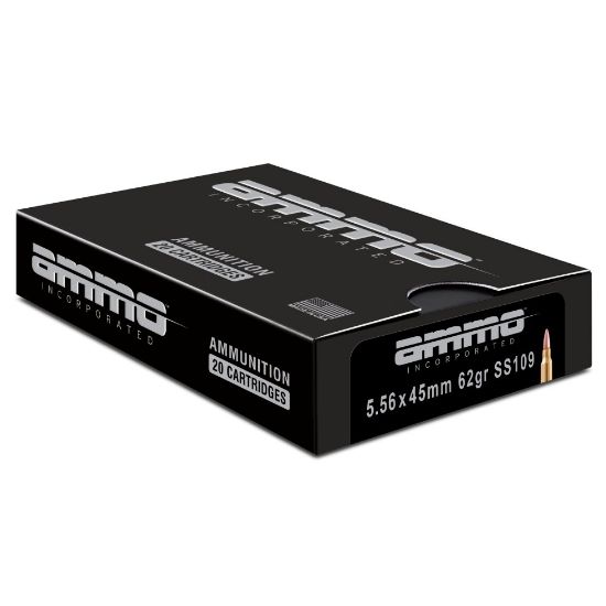 Picture of AMMO INC MATCH 556NATO 62GR SS109, 20RD BOX