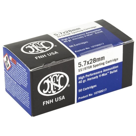 Picture of FN 5.7X28MM, SS197SR 40GR V-MAX BULLET, 50RD BOX