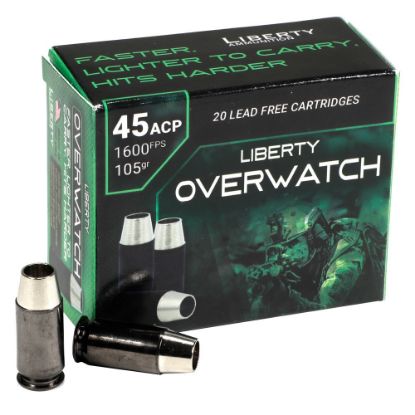 Picture of LIBERTY OVERWATCH 45ACP 105GR HP CP 1600FPS, 20RD/BOX