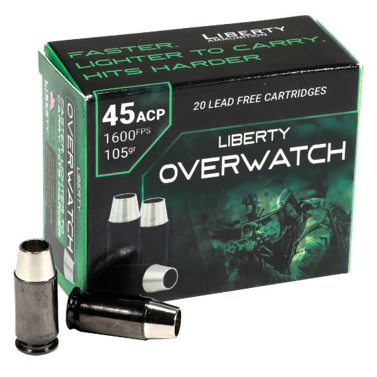 Picture of LIBERTY OVERWATCH 45ACP 105GR HP CP 1600FPS, 20RD/BOX