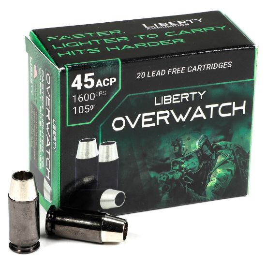 Picture of LIBERTY OVERWATCH 45ACP 105GR HP CP 1600FPS, 20RD/BOX