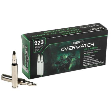 Picture of LIBERTY OVERWATCH 223 REMINGTON 55GR HP CP, 20RD/BOX