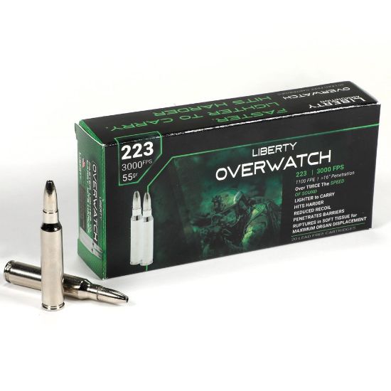 Picture of LIBERTY OVERWATCH 223 REMINGTON 55GR HP CP, 20RD/BOX