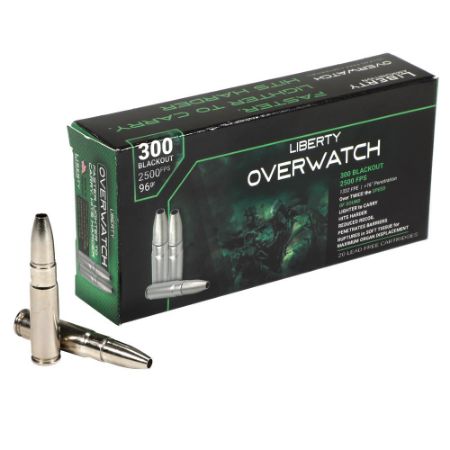 Picture of LIBERTY OVERWATCH 300 BLACKOUT 96GR 2500FPS HP CP, 20RD/BOX