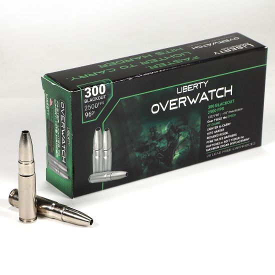 Picture of LIBERTY OVERWATCH 300 BLACKOUT 96GR 2500FPS HP CP, 20RD/BOX