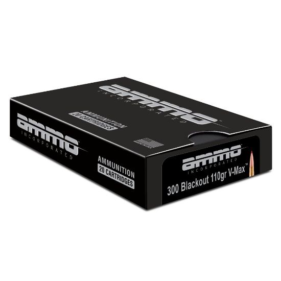 Picture of AMMO INC MATCH 300 BLACKOUT 110GR V-MAX, 20RD BOX