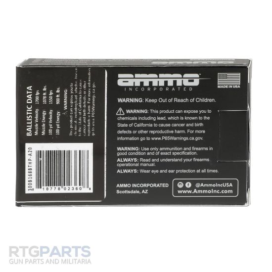 Picture of AMMO INC MATCH 300 BLACKOUT 168GR BTHP, 20RD BOX