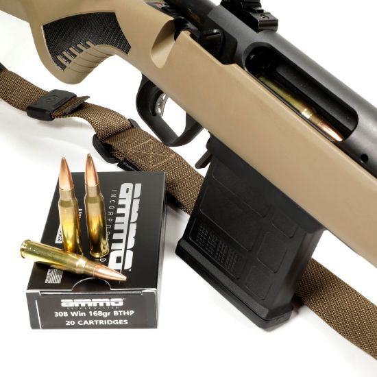 Picture of AMMO INC MATCH 308 WINCHESTER 168GR BTHP, 20RD BOX