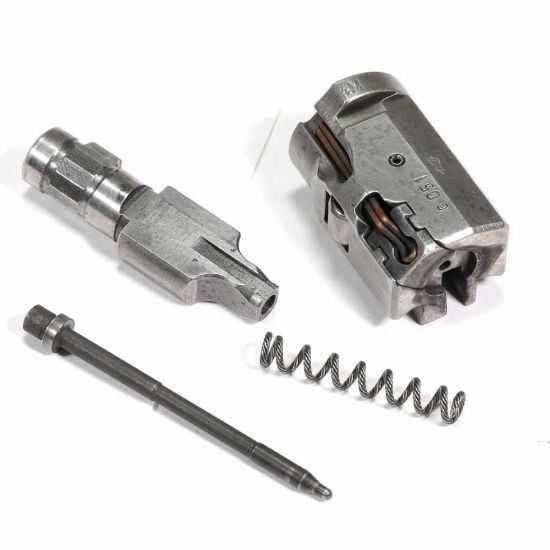 Picture of HK ACTION-3 MP5 9MM IO DATE CODED BOLT HEAD COMPLETE W/ FIRING PIN, LOCKING PIECE, BRAIDED SPRING