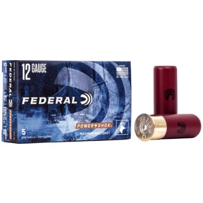 Picture of FEDERAL POWERSHOK 12GA 2.75" #00 BUCK SHOT, 5/BOX