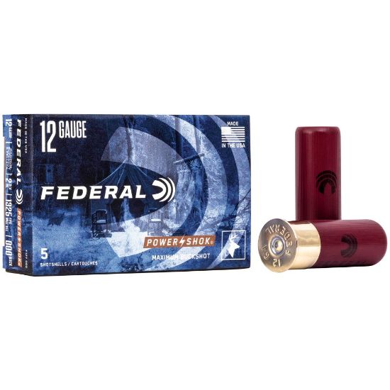 Picture of FEDERAL POWERSHOK 12GA 2.75" #000 BUCK SHOT, 5/BOX