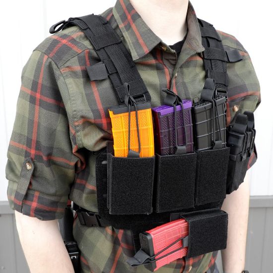 Picture of LIGHTWEIGHT CHEST RIG BLACK, COMBO 