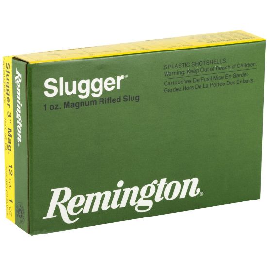 Picture of REMINGTON SLUGGER 12GA 3" 1OZ RIFLED SLUG, 1760 FPS, 5/BOX