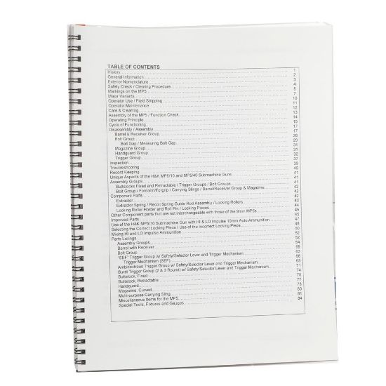 Picture of MP5 ARMORER'S MANUAL