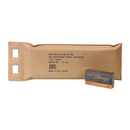 Picture of PMC BRONZE 380ACP 90GR FMJ BATTLE PACK, 6 BOXES, 300 ROUNDS