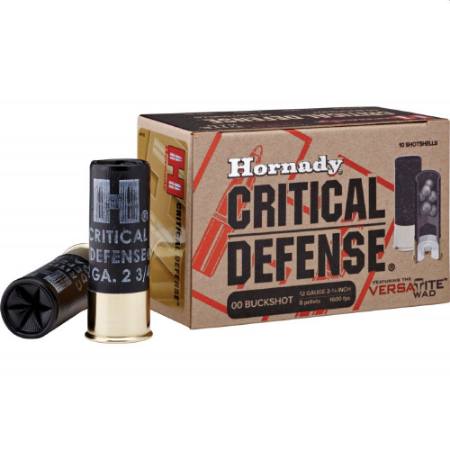 Picture of HORNADY CRITICAL DEFENSE 12GA 2.75" #00 BUCK SHOT, 10/BOX